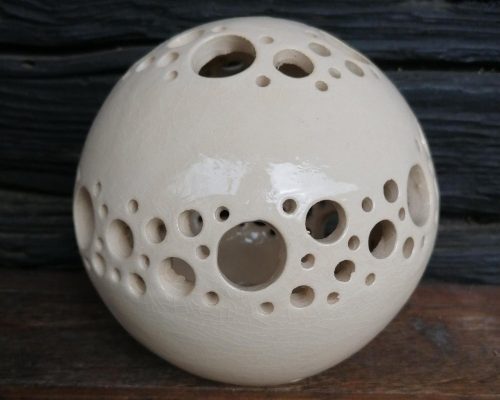 mittlere weiße keramik kugel